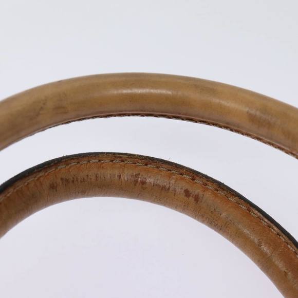 CELINE Macadam Canvas Boston Bag PVC Leather Brown Auth yk14397 - Picture 8 of 16